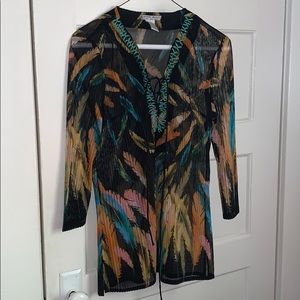 Alberto Makali Feather Top